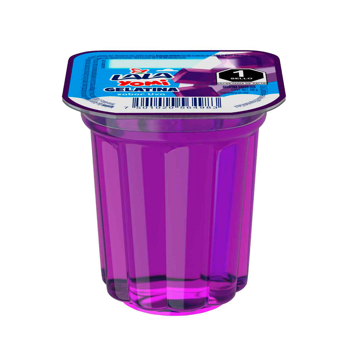 Gelatina Lala Yomi sabor uva 100 grs.