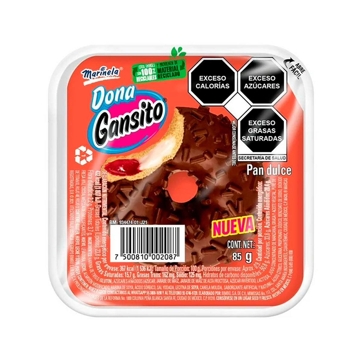 Dona Gansito 85 grs.