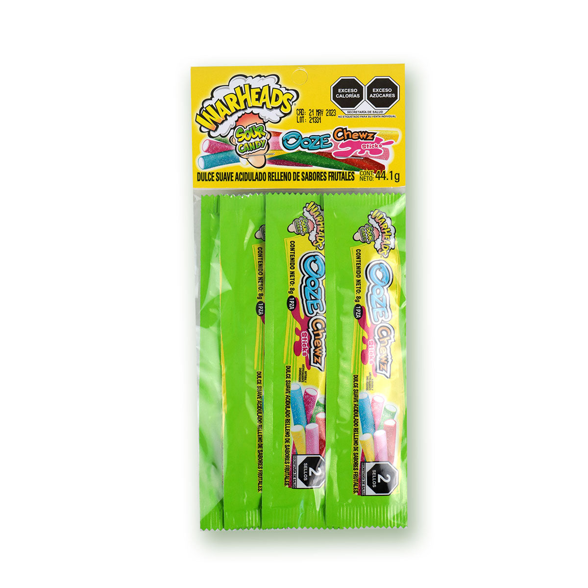 Dulce WarHeads sabores afrutados 4 pzas.