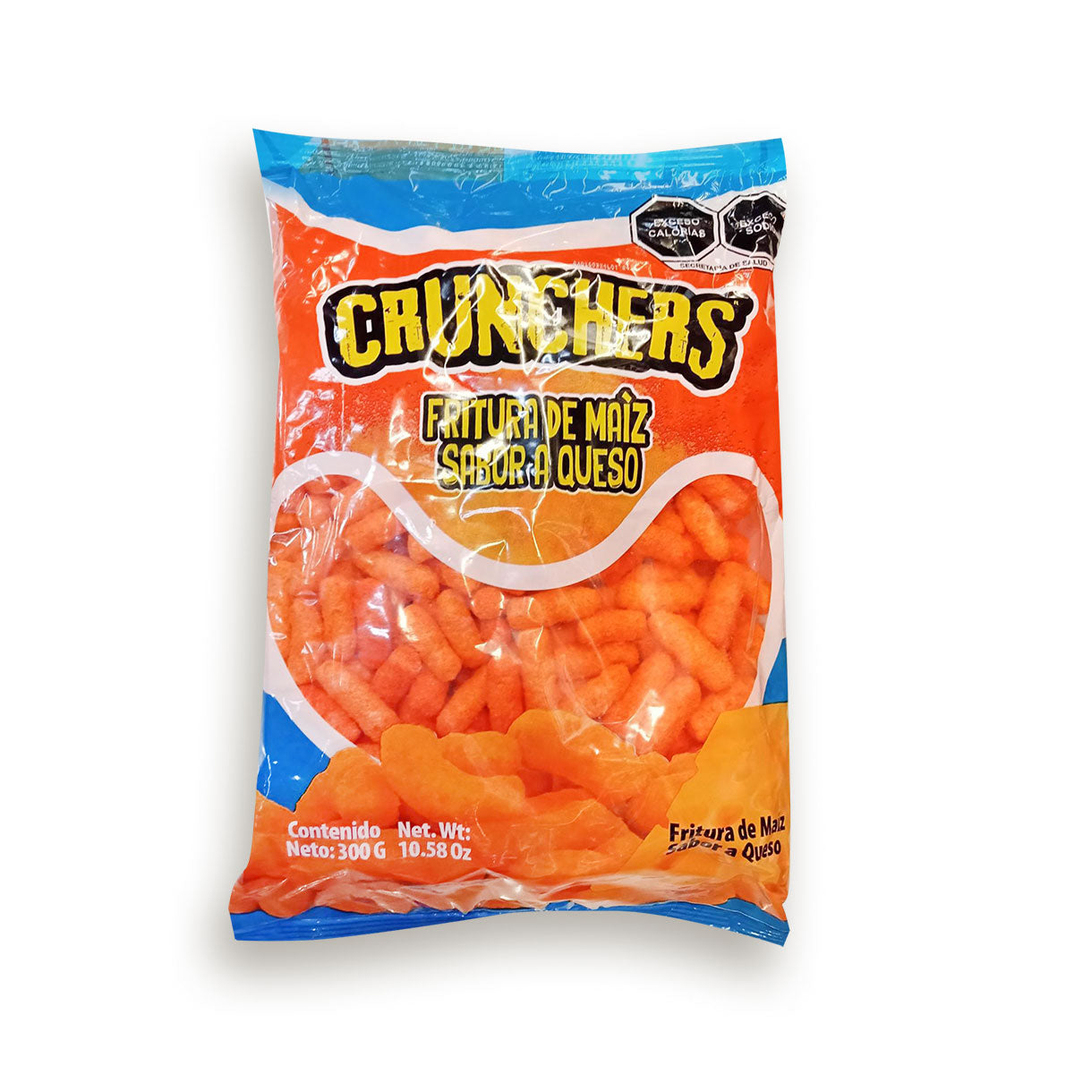Fritura de maíz sabor queso Crunchers 300 grs.