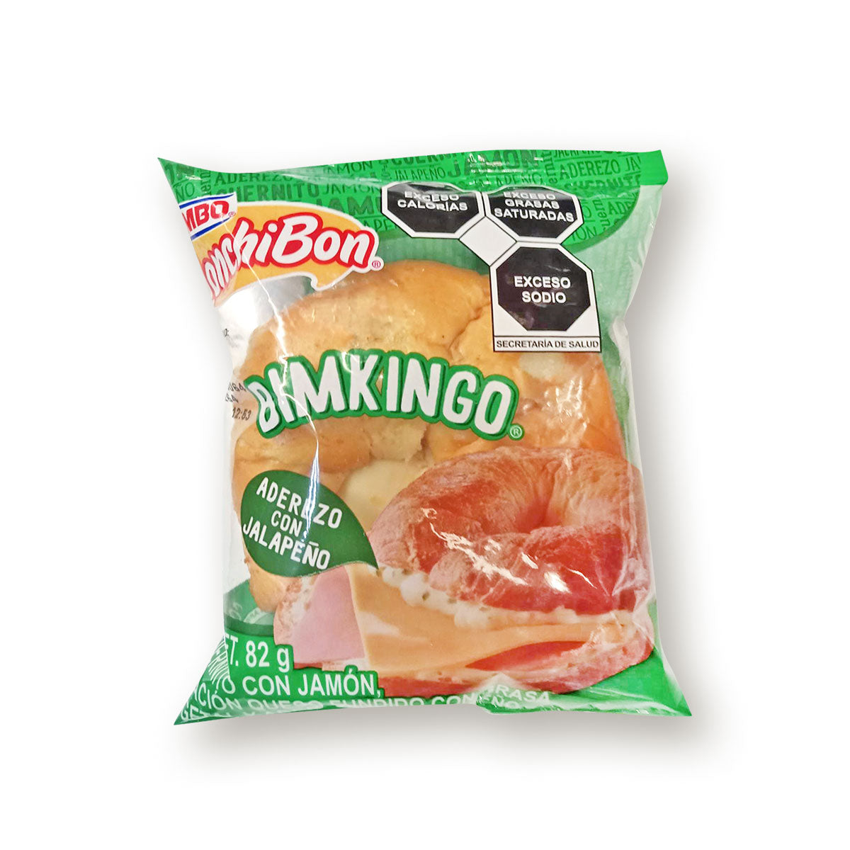 Cuernito Bimbo Lonchibon Bimkingo Jamón con Queso de 82 grs.