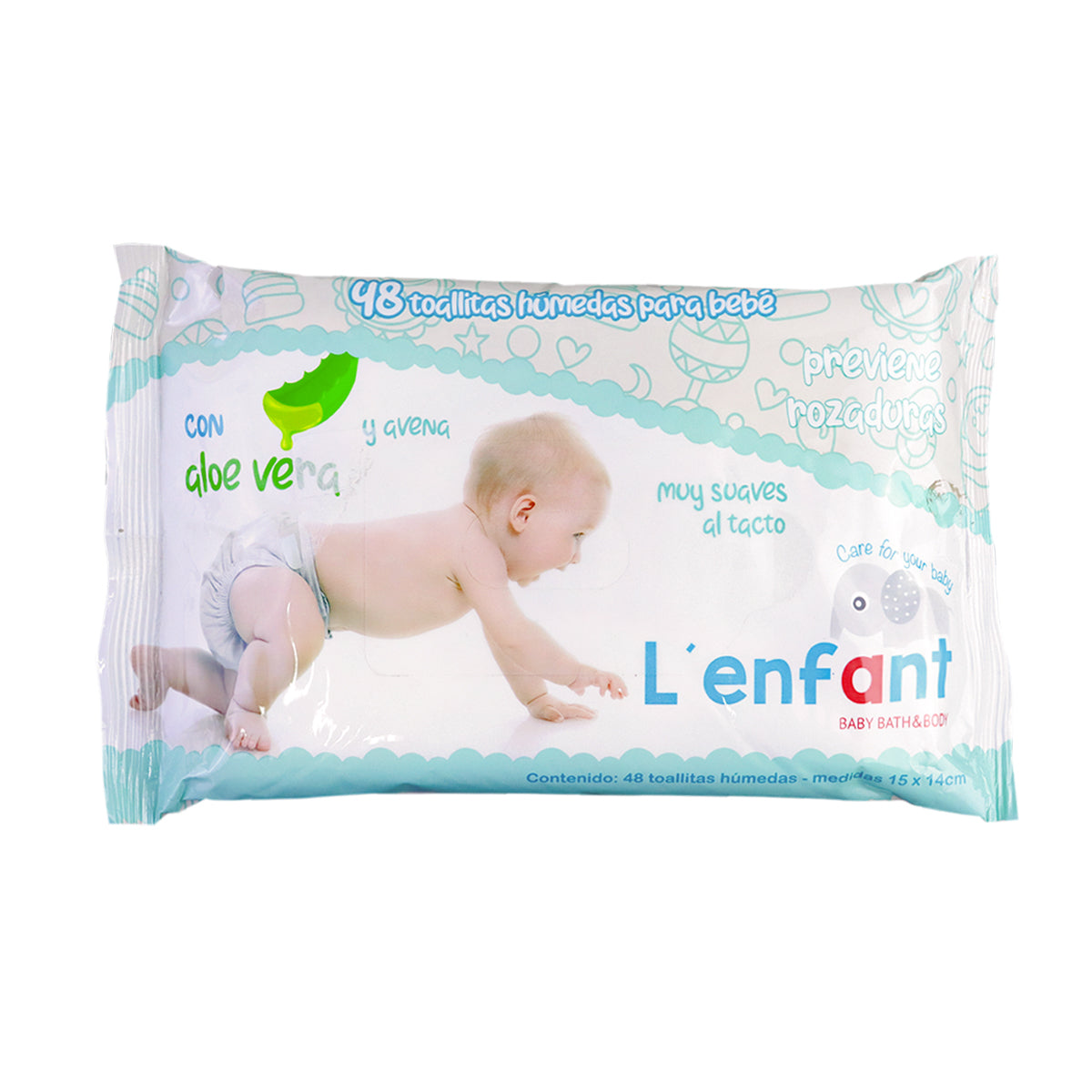Toallitas húmedas para bebé 48 pzas.