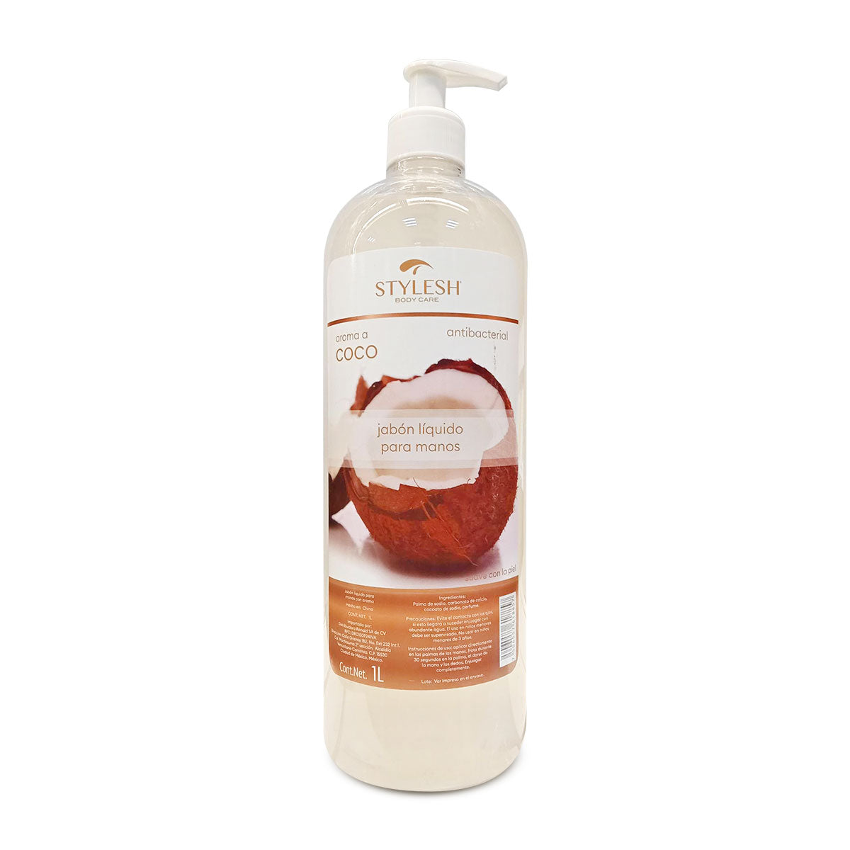Jabón líquido para manos aroma coco Stylesh de 1 Lt.