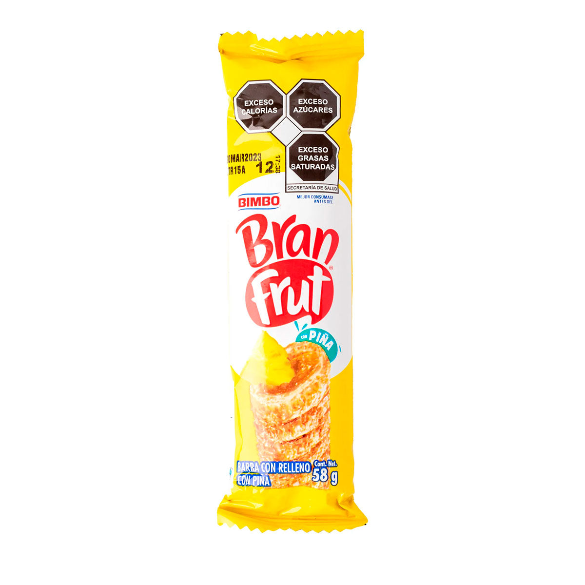 Barra Bimbo Bran Frut sabor piña 58 grs.