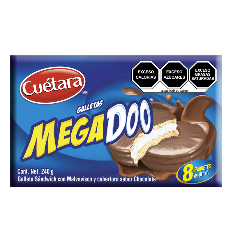 Galleta con malvavisco y cobertura sabor chocolate Cuétara de 240 grs.