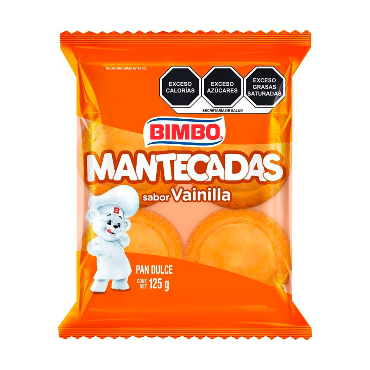Mantecadas sabor vainilla Bimbo 125 grs.