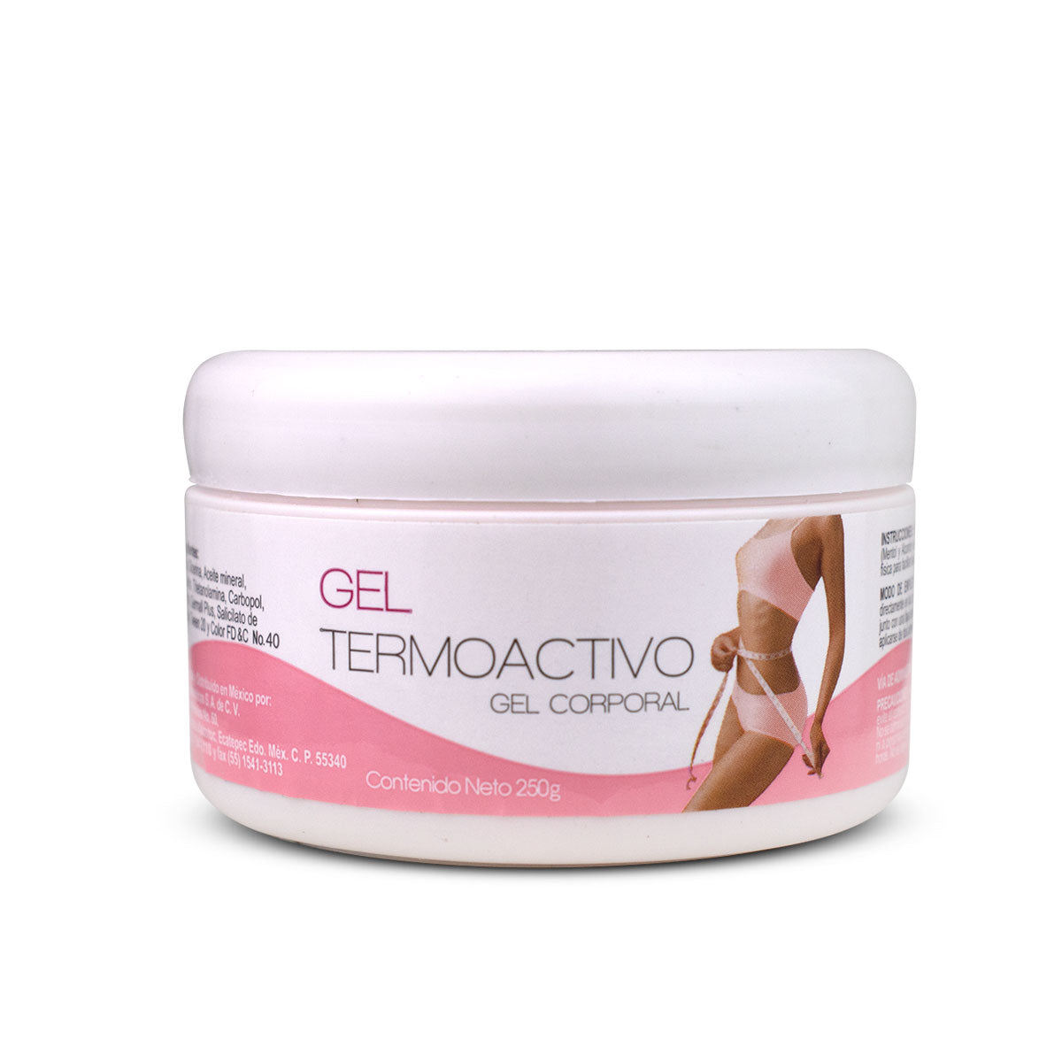 Gel termoactivo reductivo corporal de 250 grs.