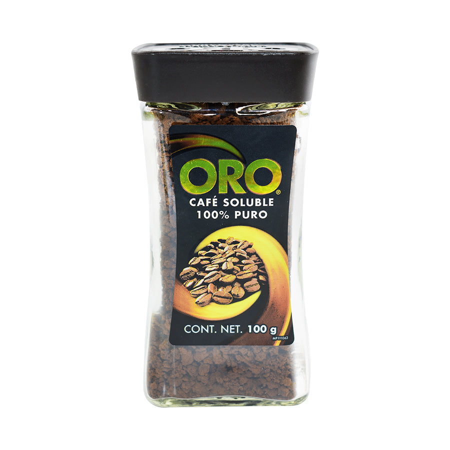 Oro café Soluble 100% puro 100 grs.