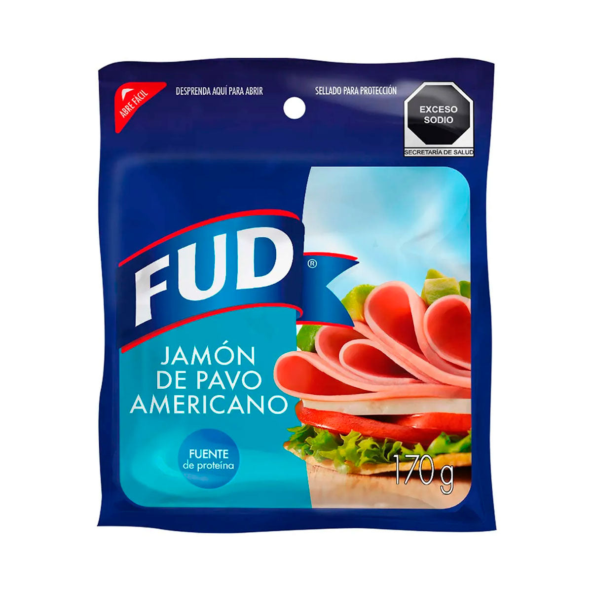 Jamón de Pavo Fud Americano de 170 grs.