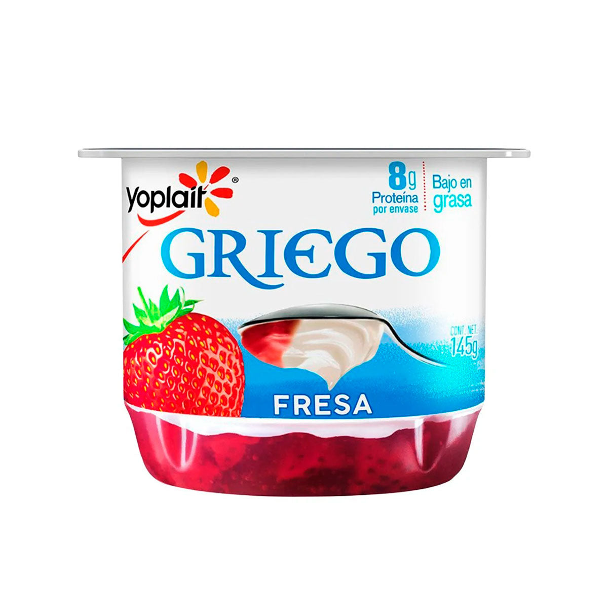 Yoghurt Yoplait Griego con fresa de 145 grs.