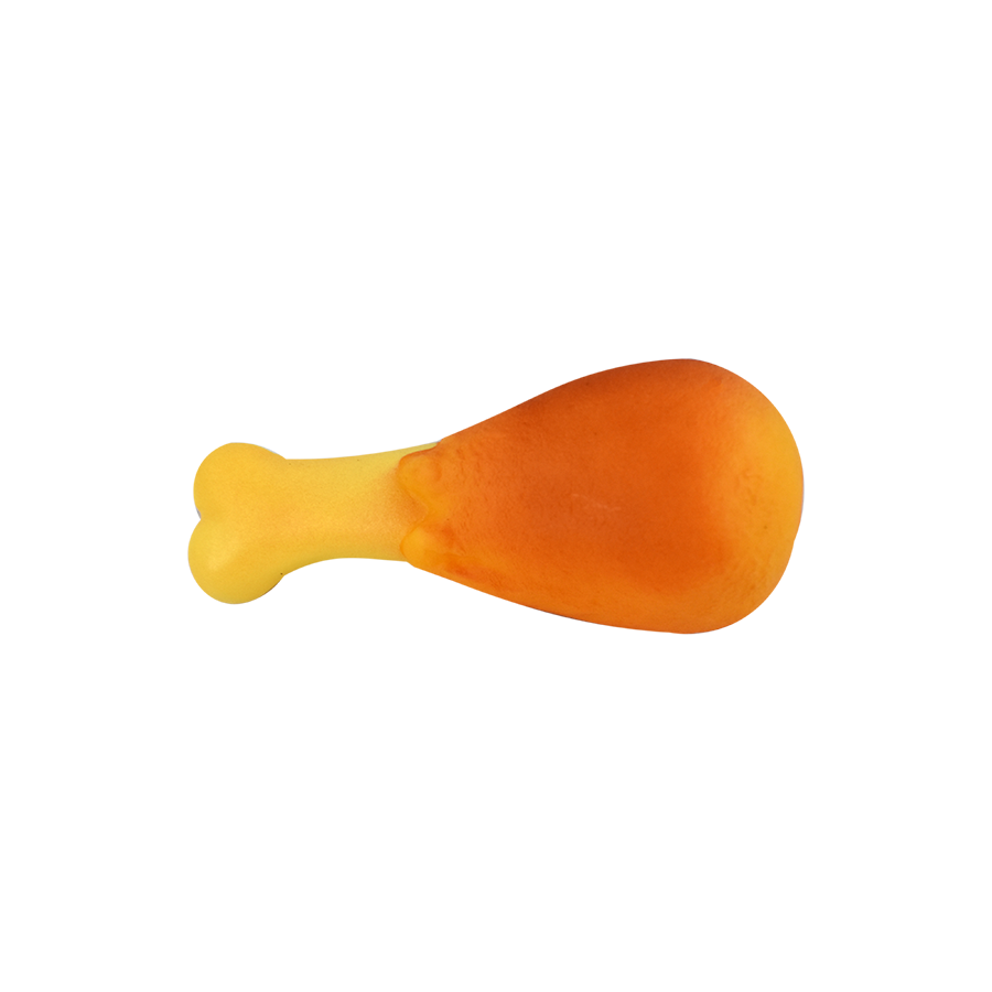 Juguete para mascota color naranja.