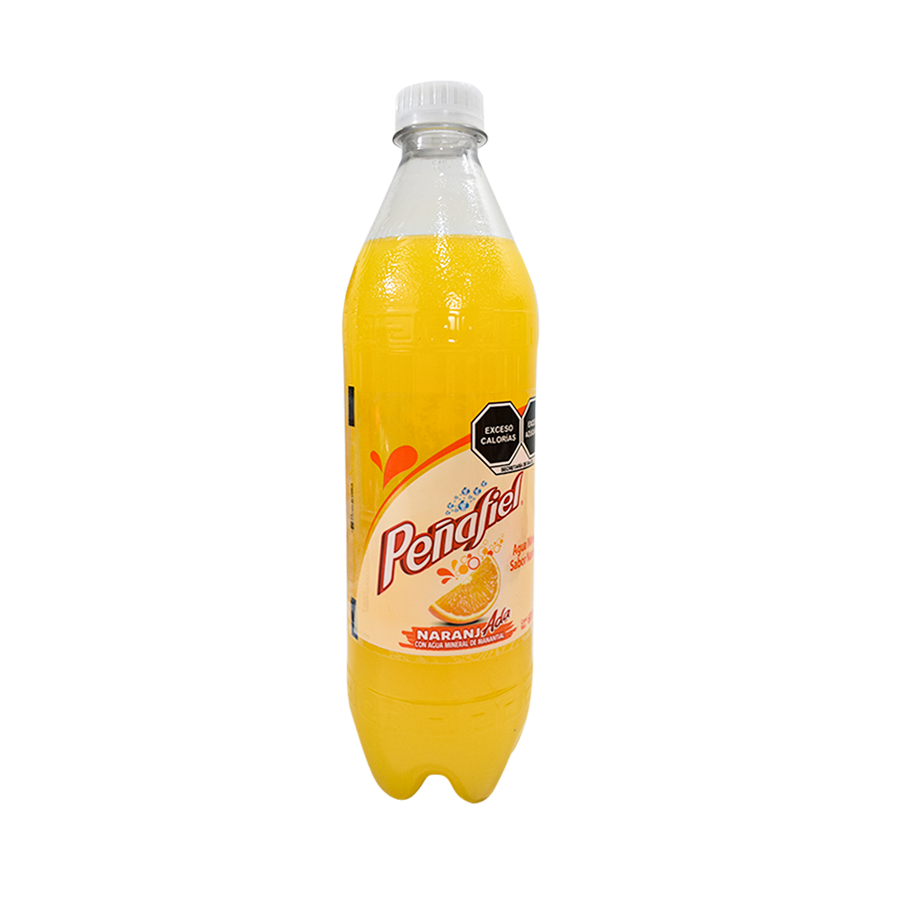 Agua mineral Peñafiel naranjada 600 ml.