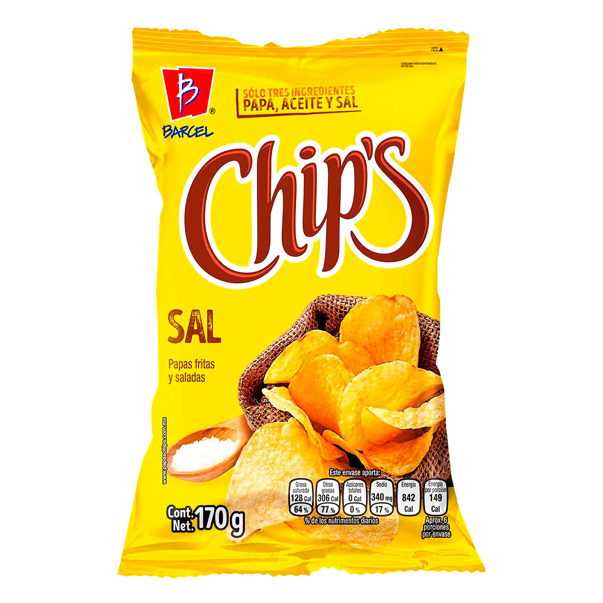 Chips Saladitas de Barcel 170 grs.