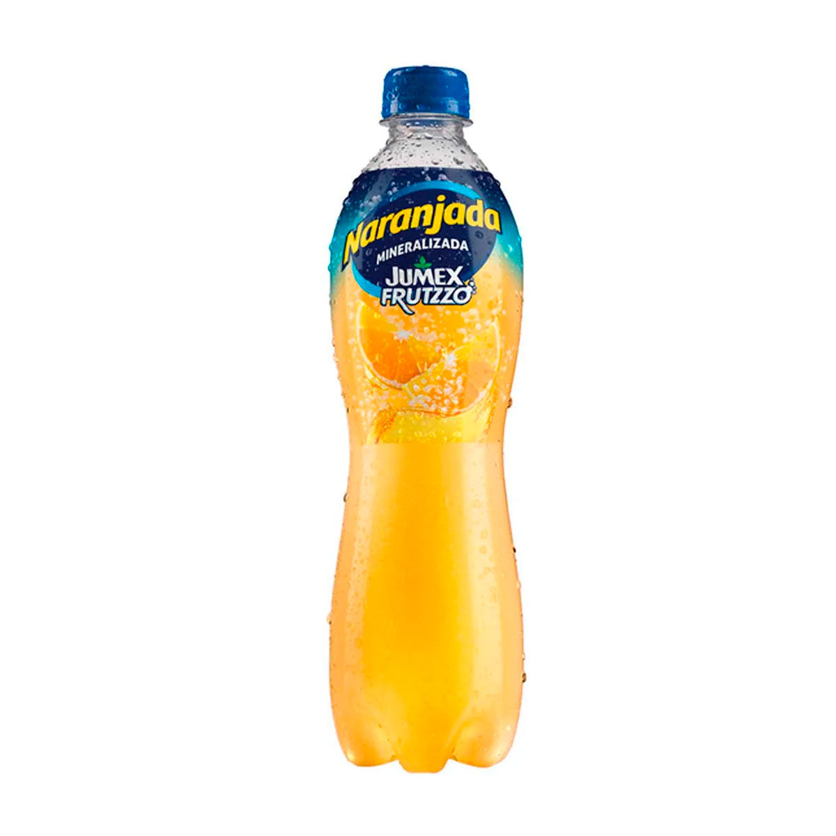 Bebida carbonatada Jumex Frutzzo naranjada 600 ml.