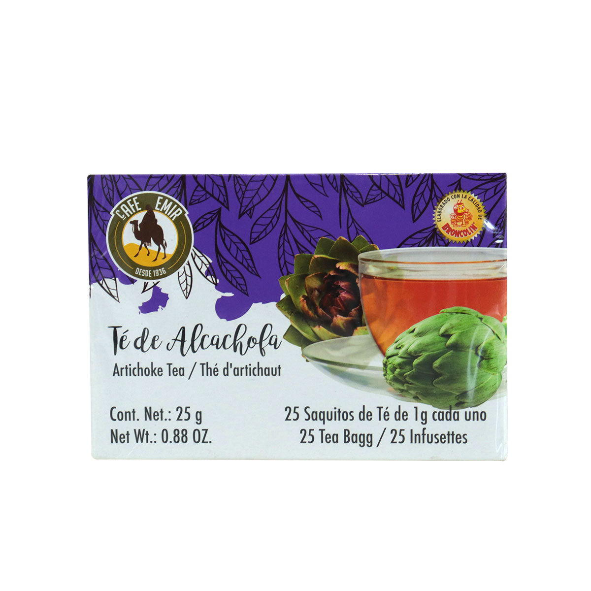Té Alcachofa Emir 25 sobres de 1 gr c/u.