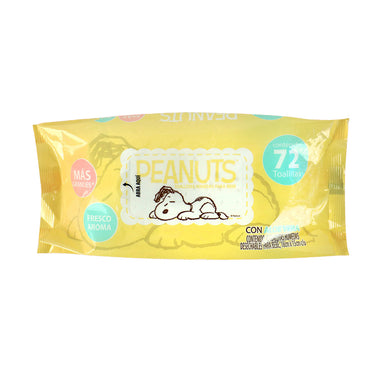 Toallitas Peanuts para bebé con 72 toallitas.