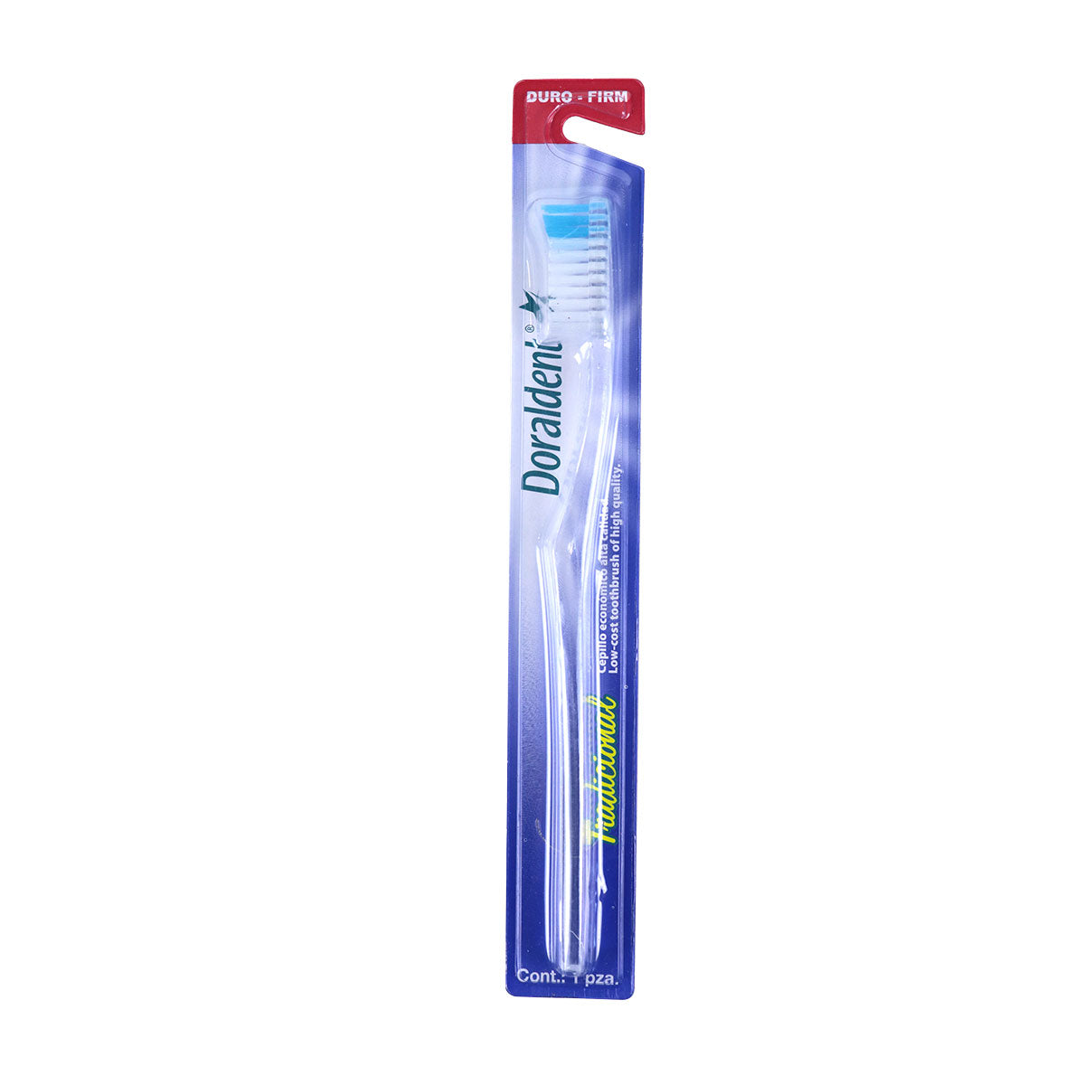 Cepillo dental Doraldent rojo.