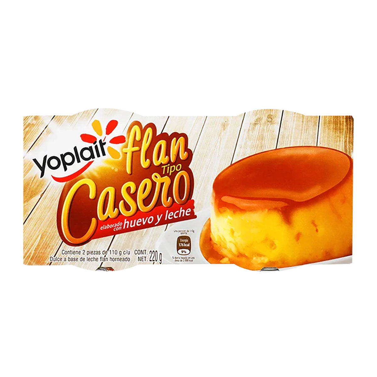 Flan Yoplait tipo casero 2 pzas.