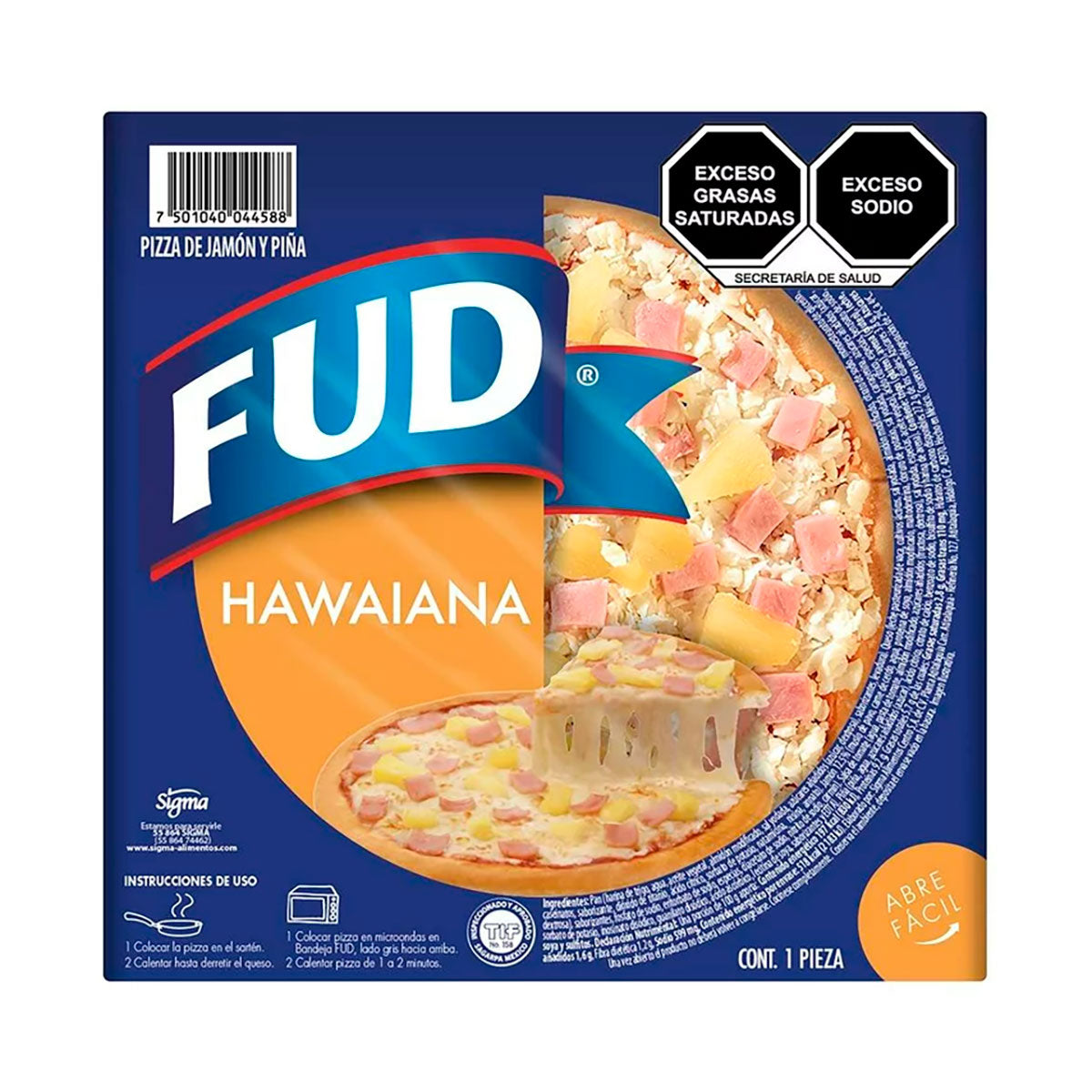 Pizza hawaiana individual Fud.