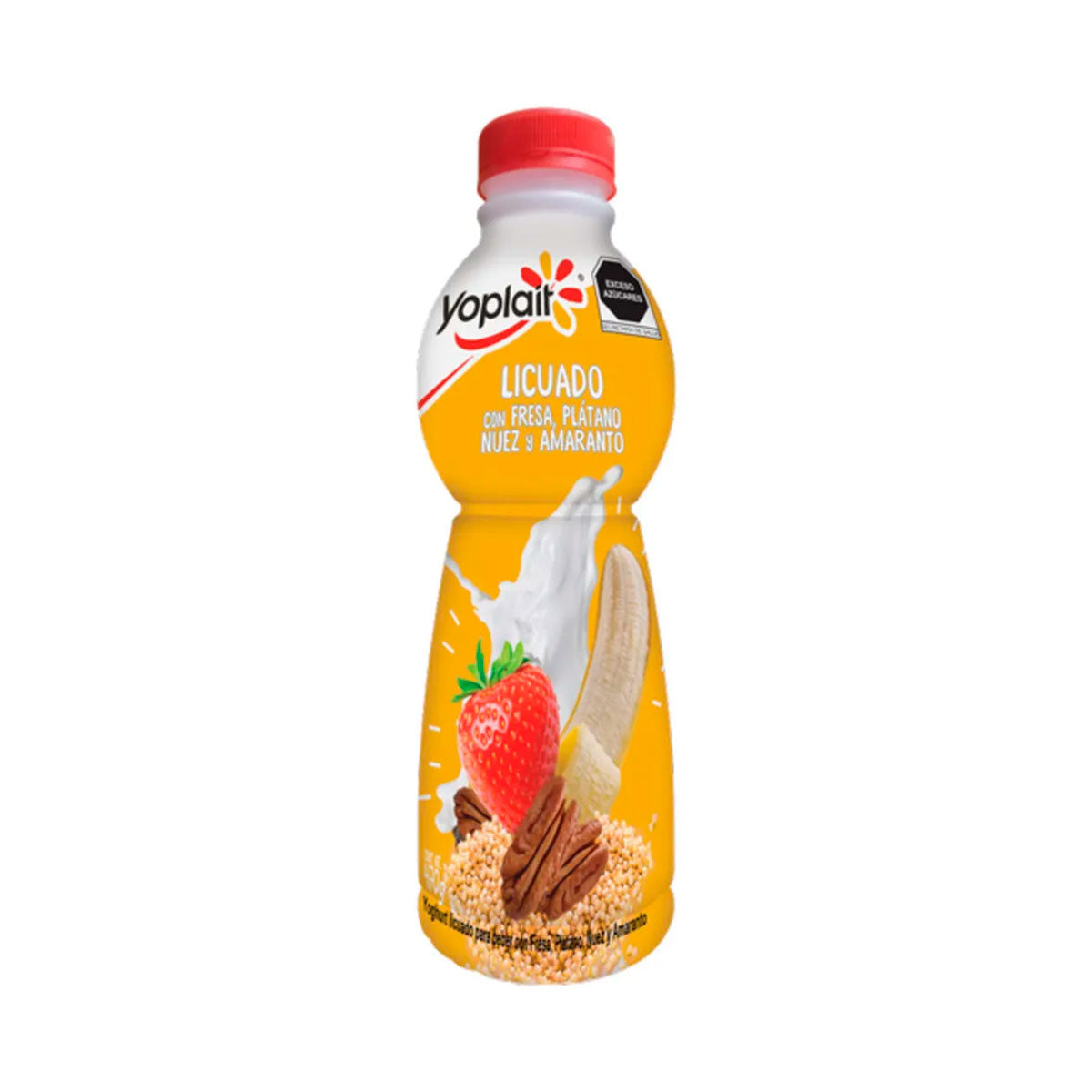 Yoghurt Bebible Yoplait licuado de fresa con plátano 470 grs.