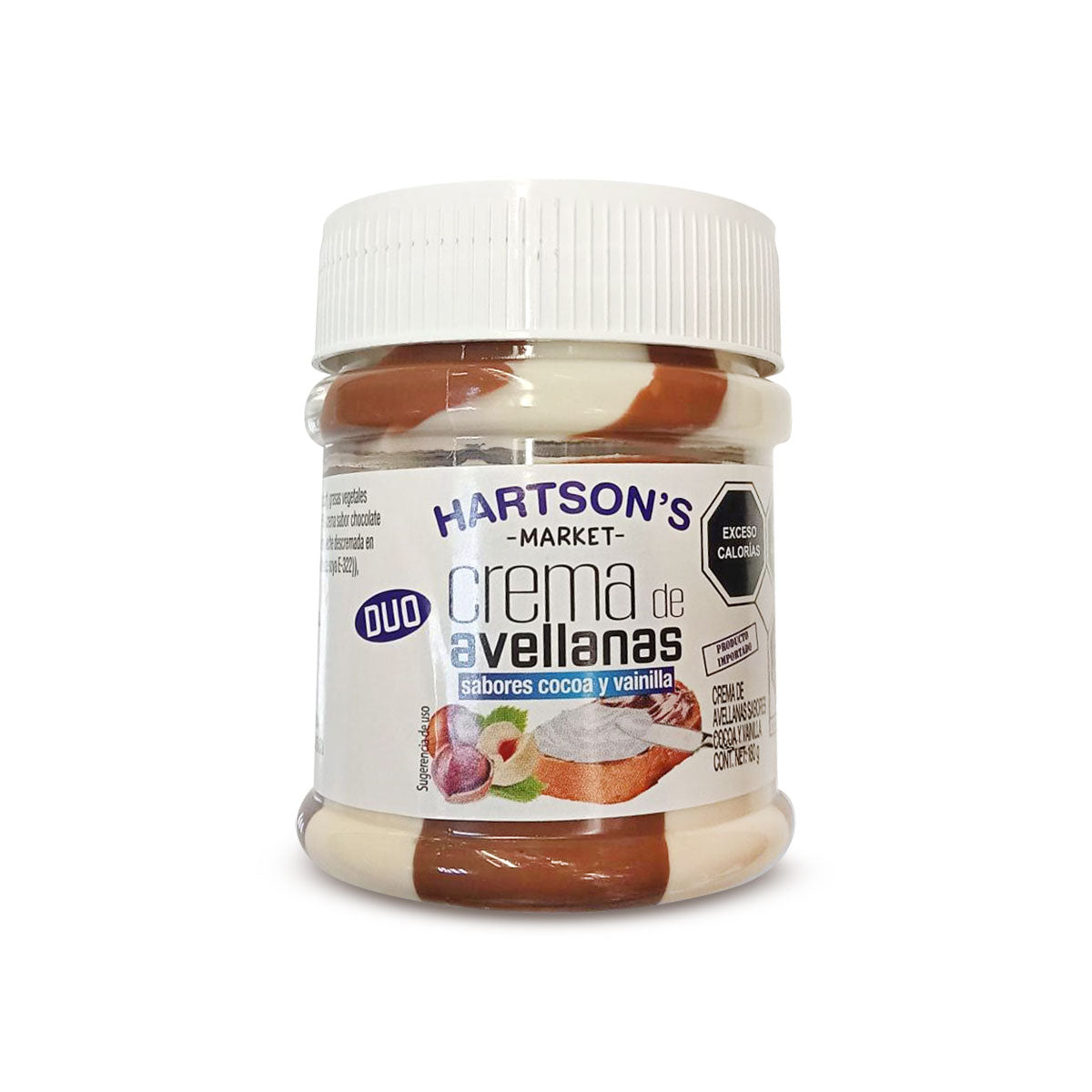 Hartsons Crema De Avellanas Duo con Cacao y Vainilla de 180 grs.