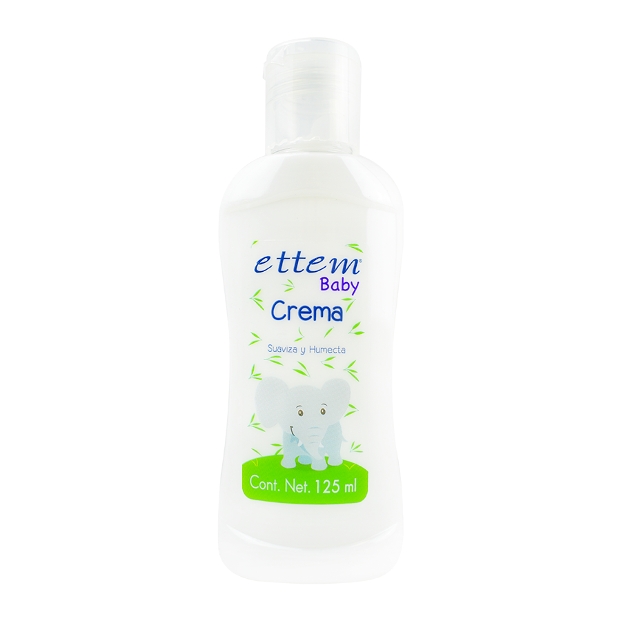 Crema especial para bebé ETTEM suavizante y humectante de 125 ml.