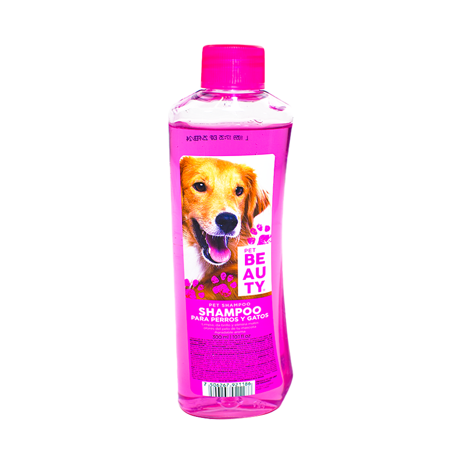 Shampoo para mascotas Pet Beauty de 300 ml.