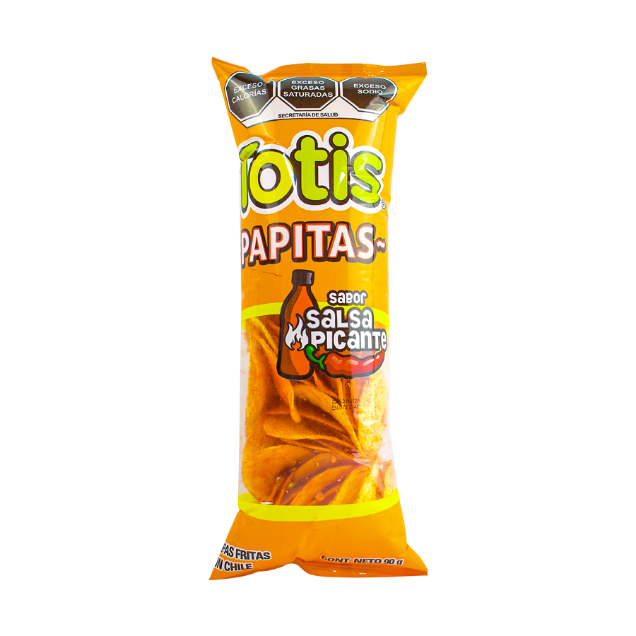 Papas fritas sabor salsa picante Totis 90 grs.