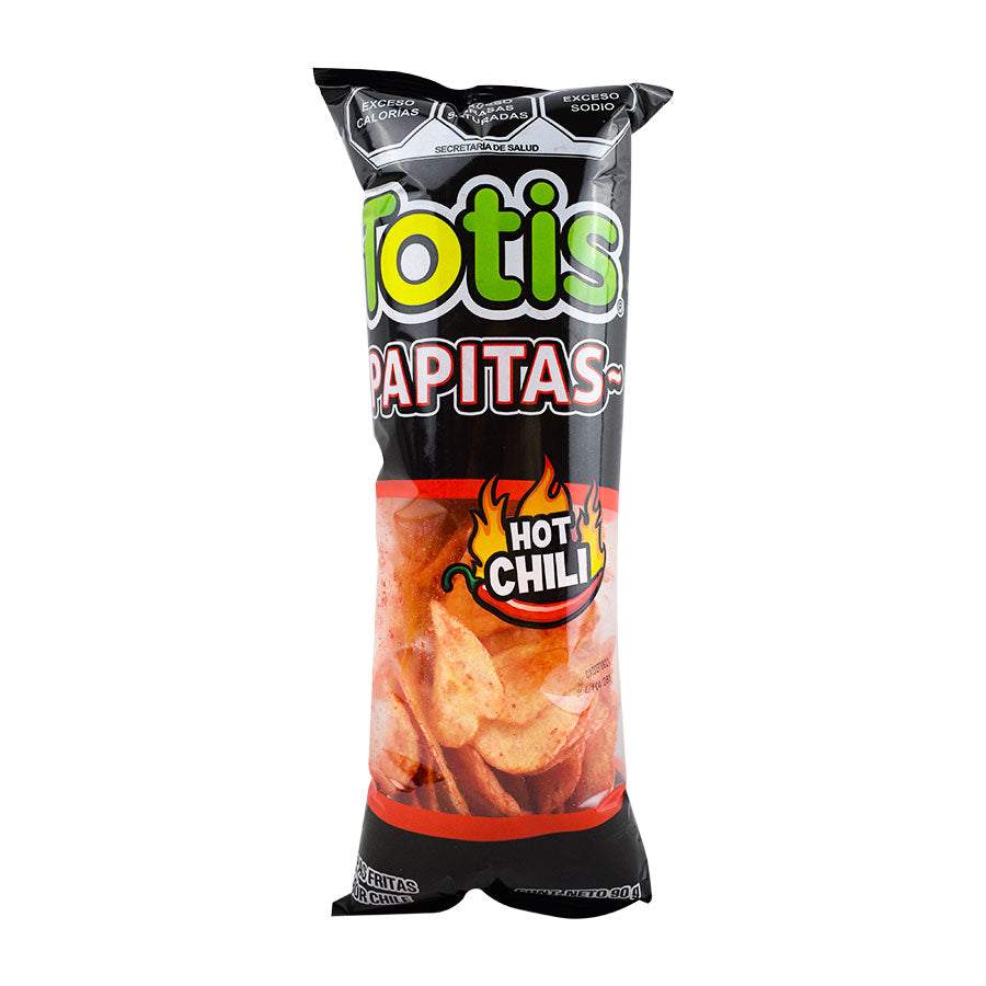 Papas Fritas sabor a chile Totis de 90 grs.
