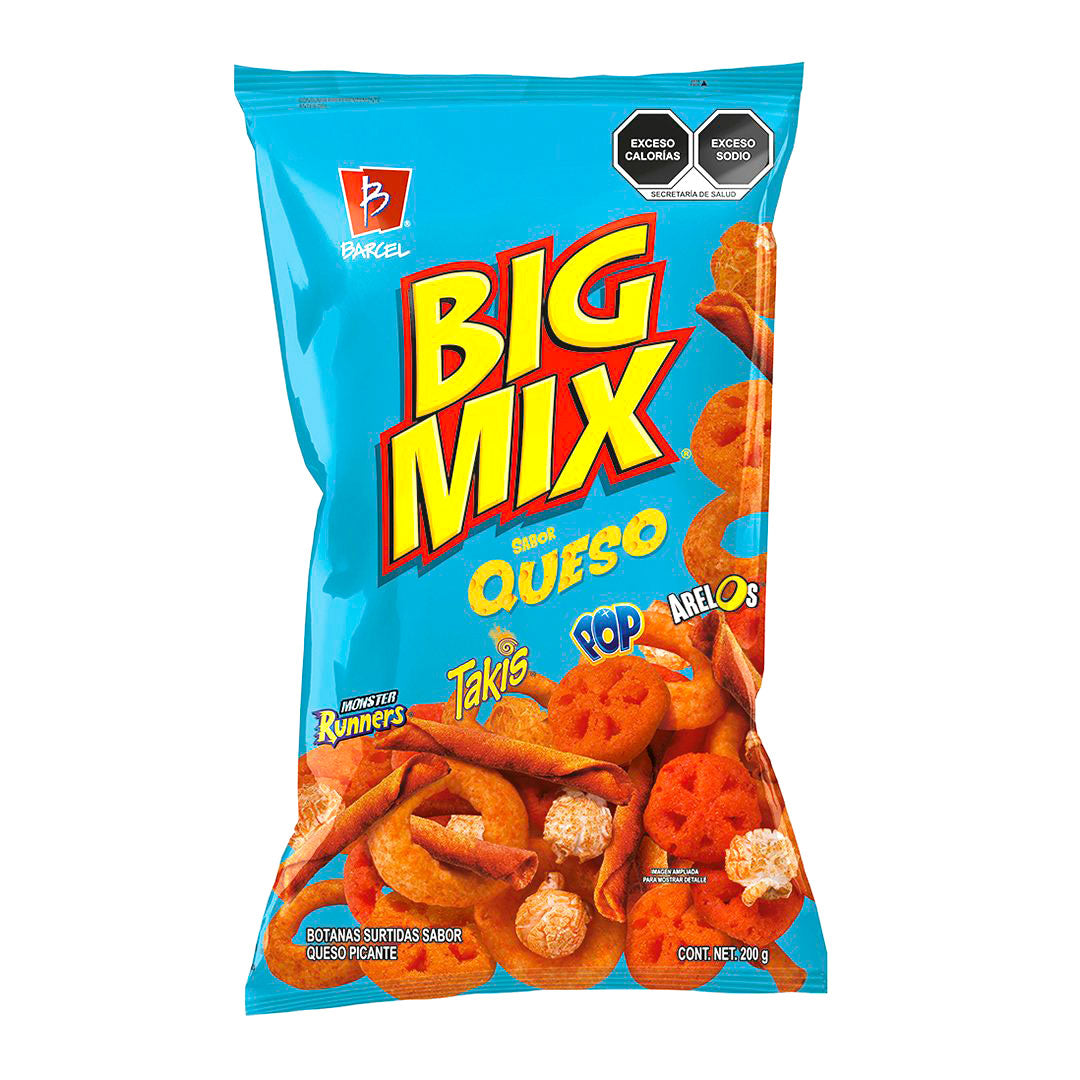 Botanas surtidas Big Mix de Barcel sabor queso picante 185 grs.