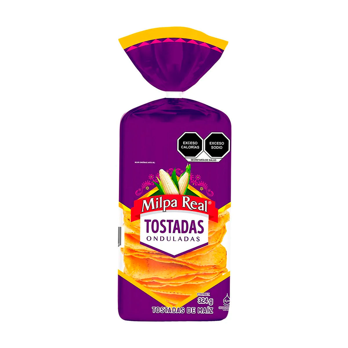 Tostadas Milpa Real onduladas 324 grs.