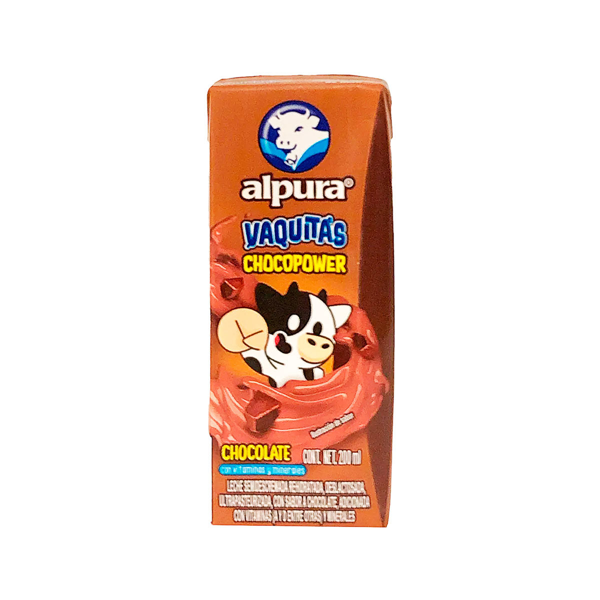 Leche sabor chocolate Alpura Vaquitas 200 ml.