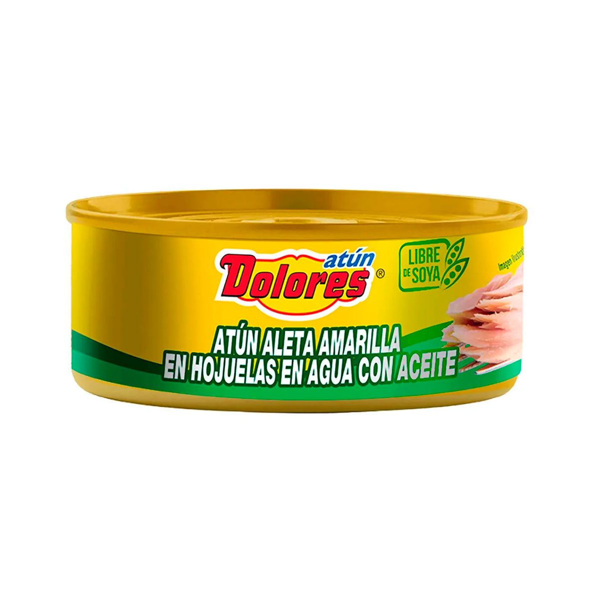 Atún Dolores aleta amarilla en agua con aceite 130 grs.