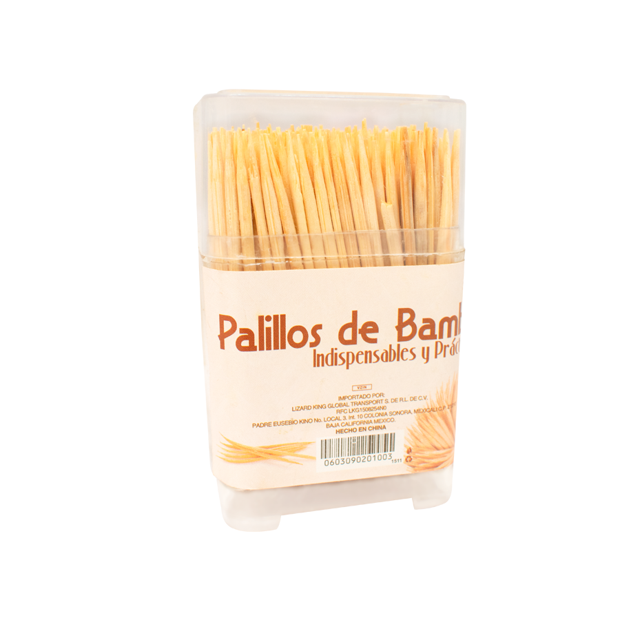 Caja de palillos con 300 pzas.