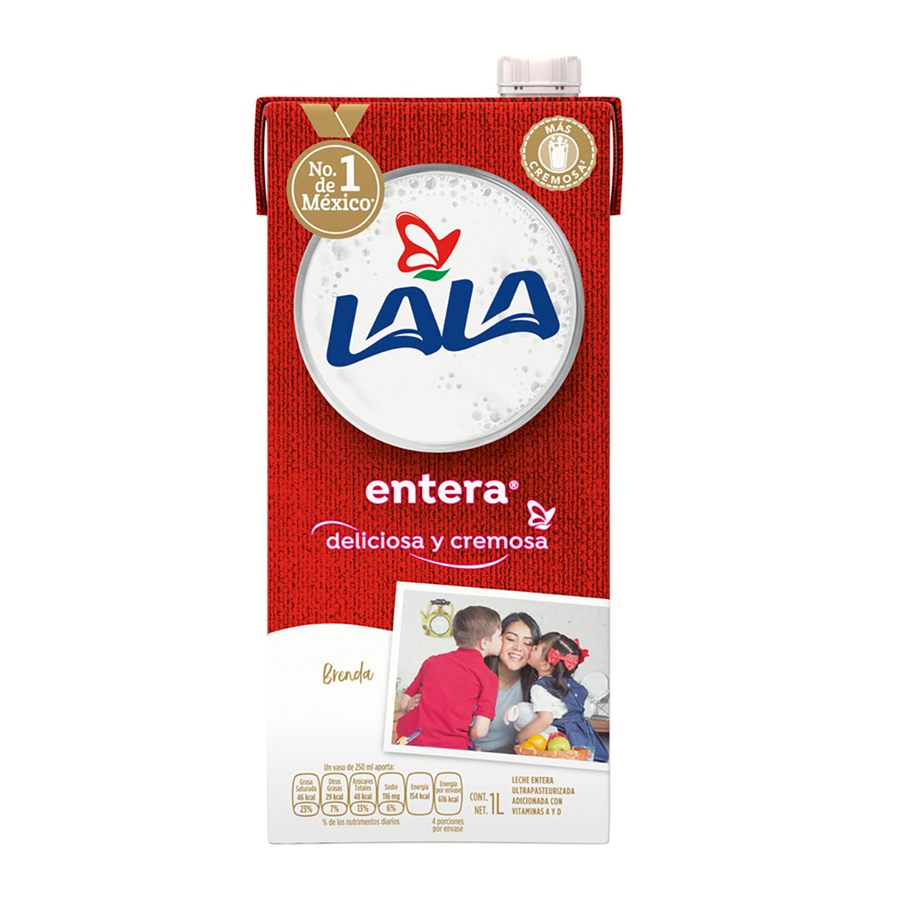 Leche Lala entera ultrapasteurizada 1 Lt.