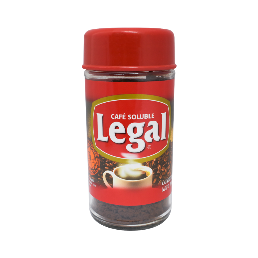 Café Legal soluble mezclado con azúcar de 100 grs.