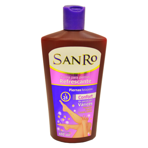 Crema refrescante para várices Sanro 400 ml.