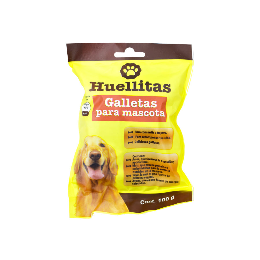Huellitas premios para mascota de 100 grs.