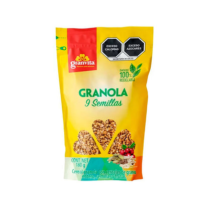 Granola Granvita 9 semillas de 180 grs.