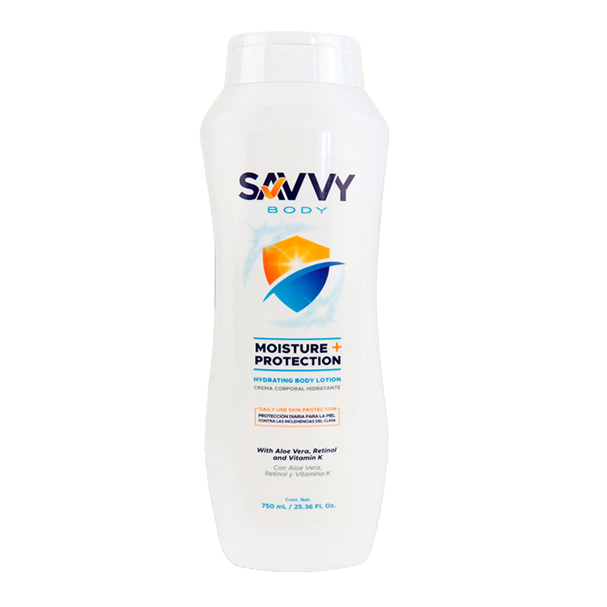Crema corporal Savvy Body Moisture + Protection de 750 ml.