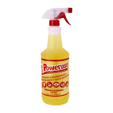 Poweroso limpiador concentrado multiusos de 946 ml.