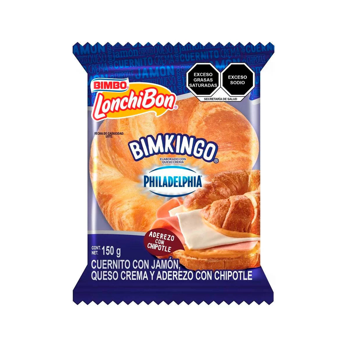 Cuernito Bimbo Lonchibon Bimkingo de 150 grs.
