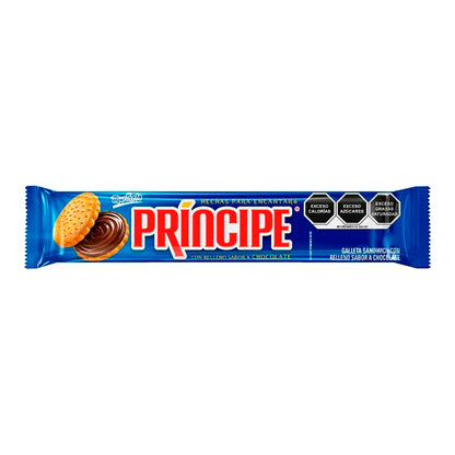 Galletas Prí­ncipe con relleno sabor chocolate Marinela de 85 grs.
