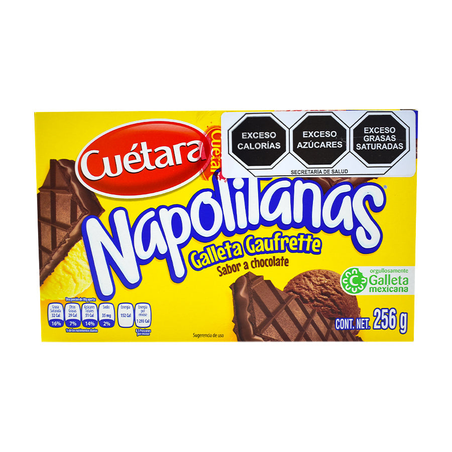 Cuétara galletas Napolitanas sabor chocolate de 256 grs.