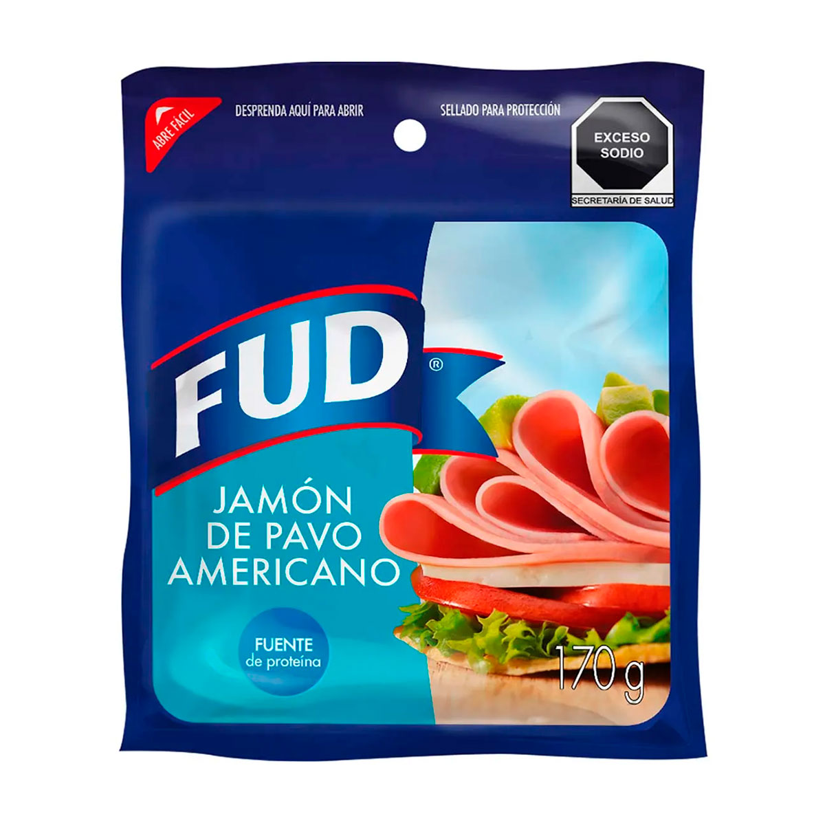 Jamón de pavo Fud Americano de 170 grs.