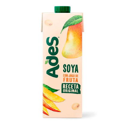 Bebida de Soya Ades sabor mango 946 ml.