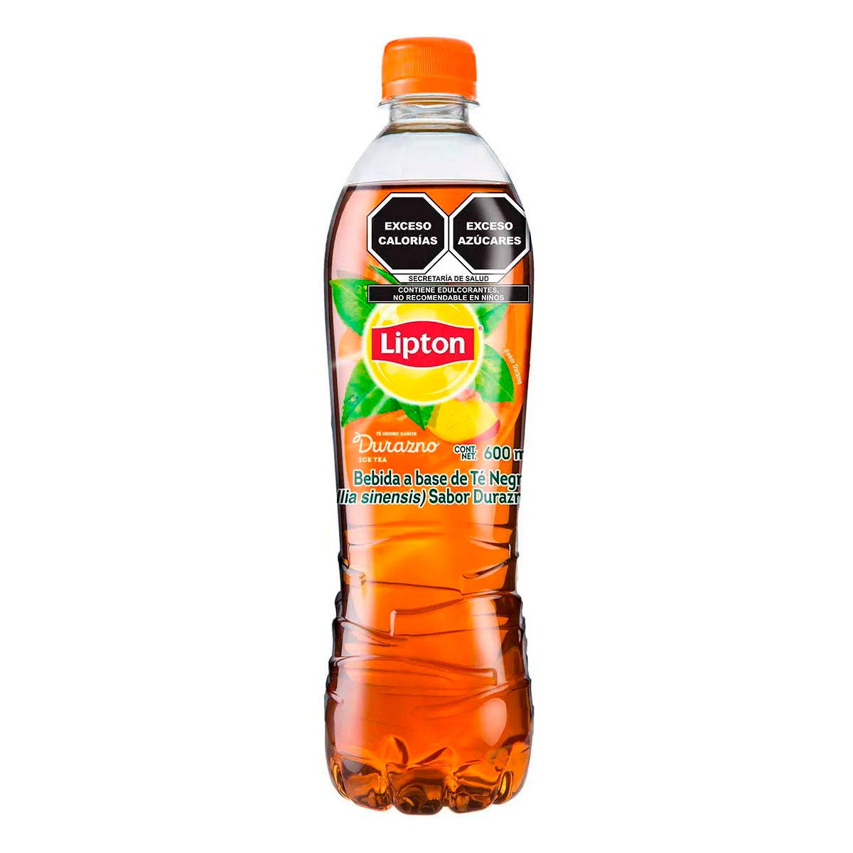 Té negro Lipton sabor durazno de 600 ml.