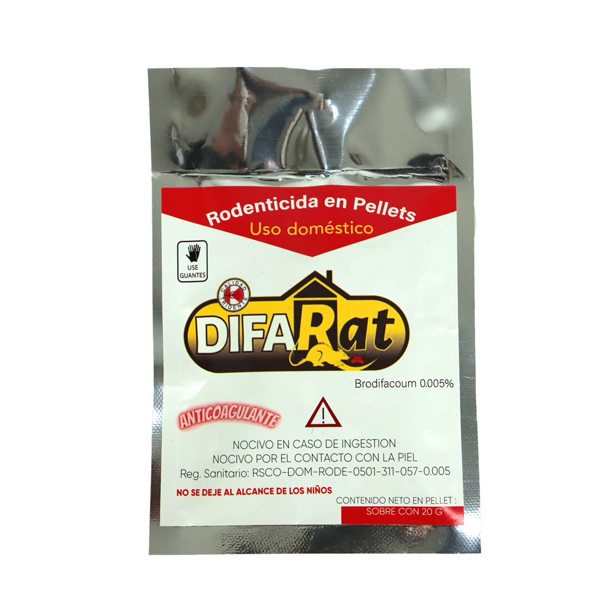 Raticida granular de 20 grs.