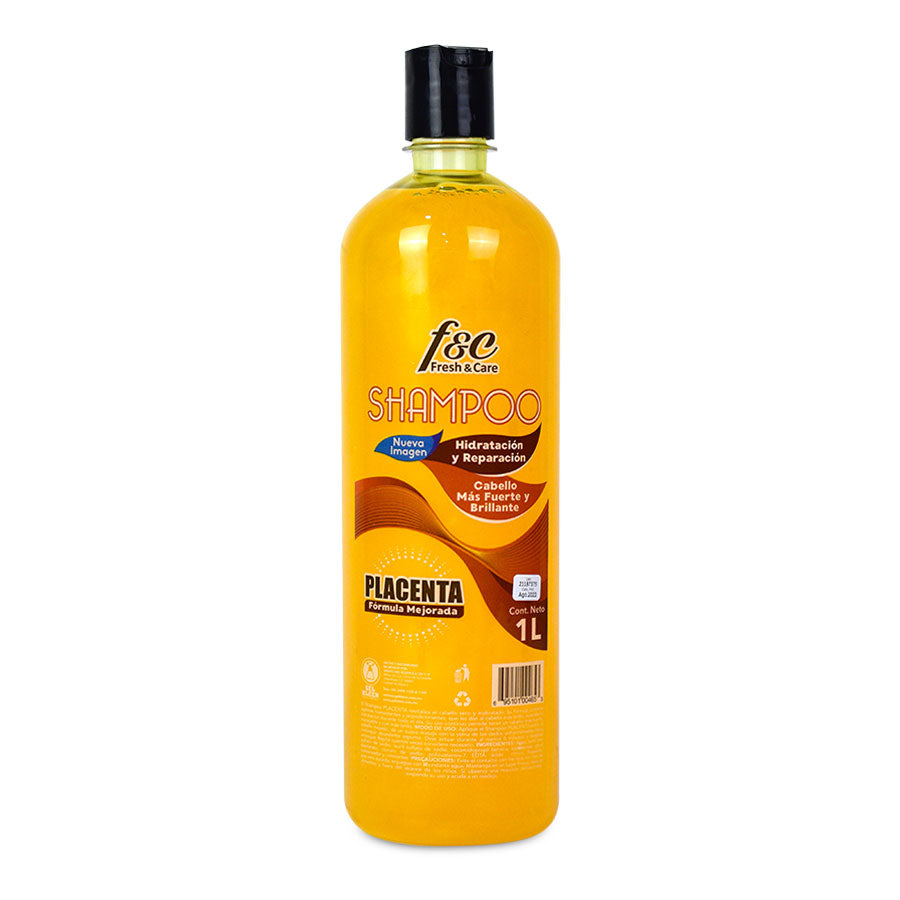 Shampoo Fresh & Care Placenta fórmula mejorada 1 Lt.