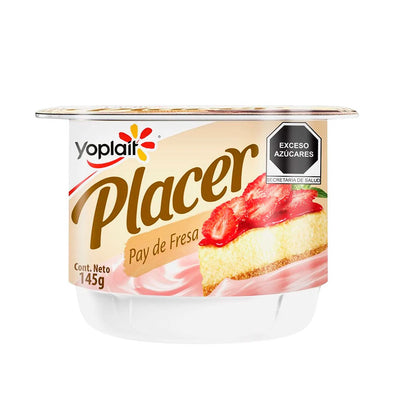 Yoghurt Yoplait Placer sabor pay de fresa 145 grs.